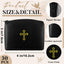 30 Bolsas Rosario Cremallera Piel Sintética Dorado Negro