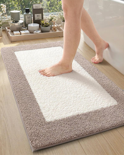 Alfombras baño microfibra antideslizante goma absorbente