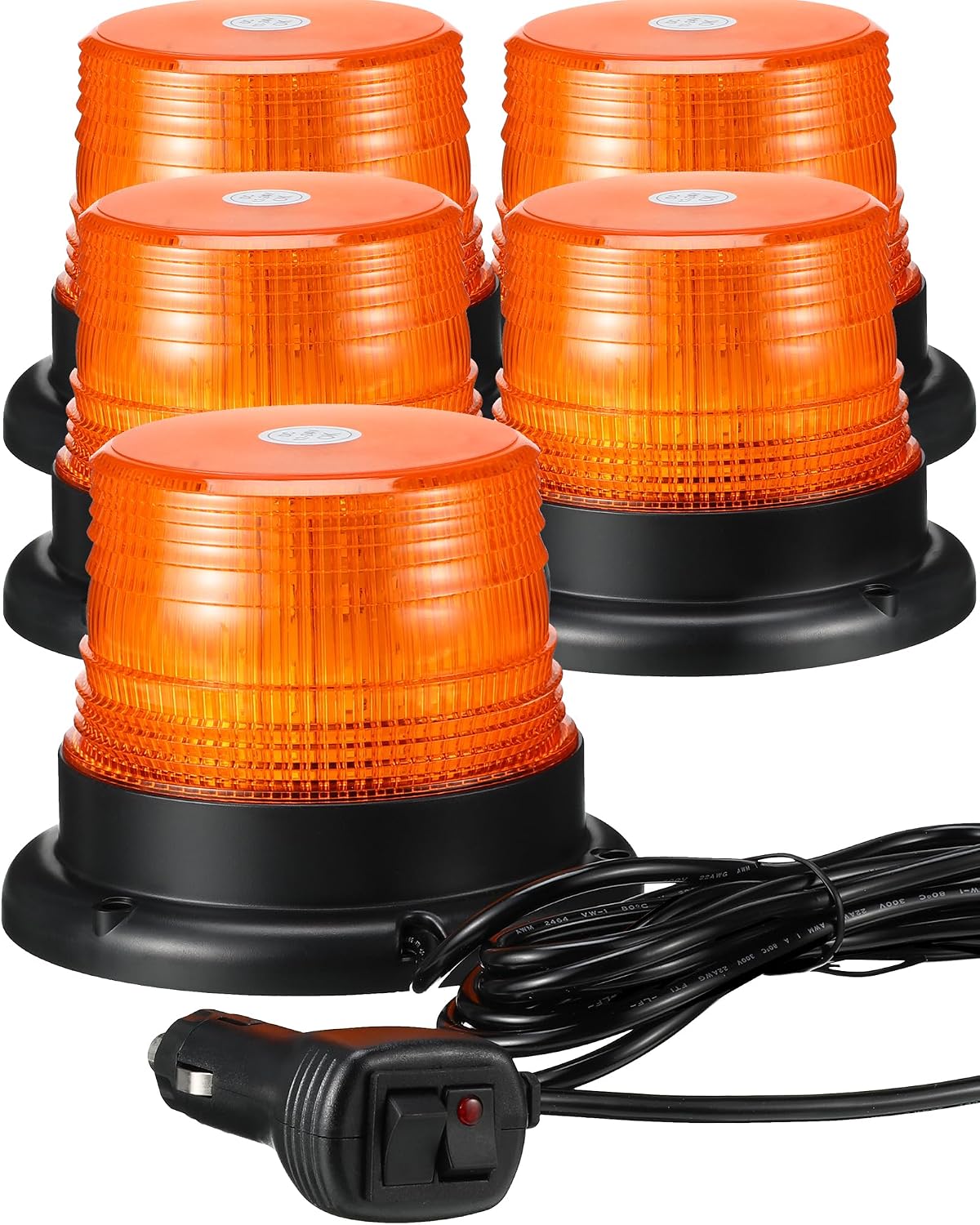 5 Luces LED Ámbar 12-24V para Vehículo