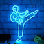 Letrero neón karate luces LED para decorar pared mesa