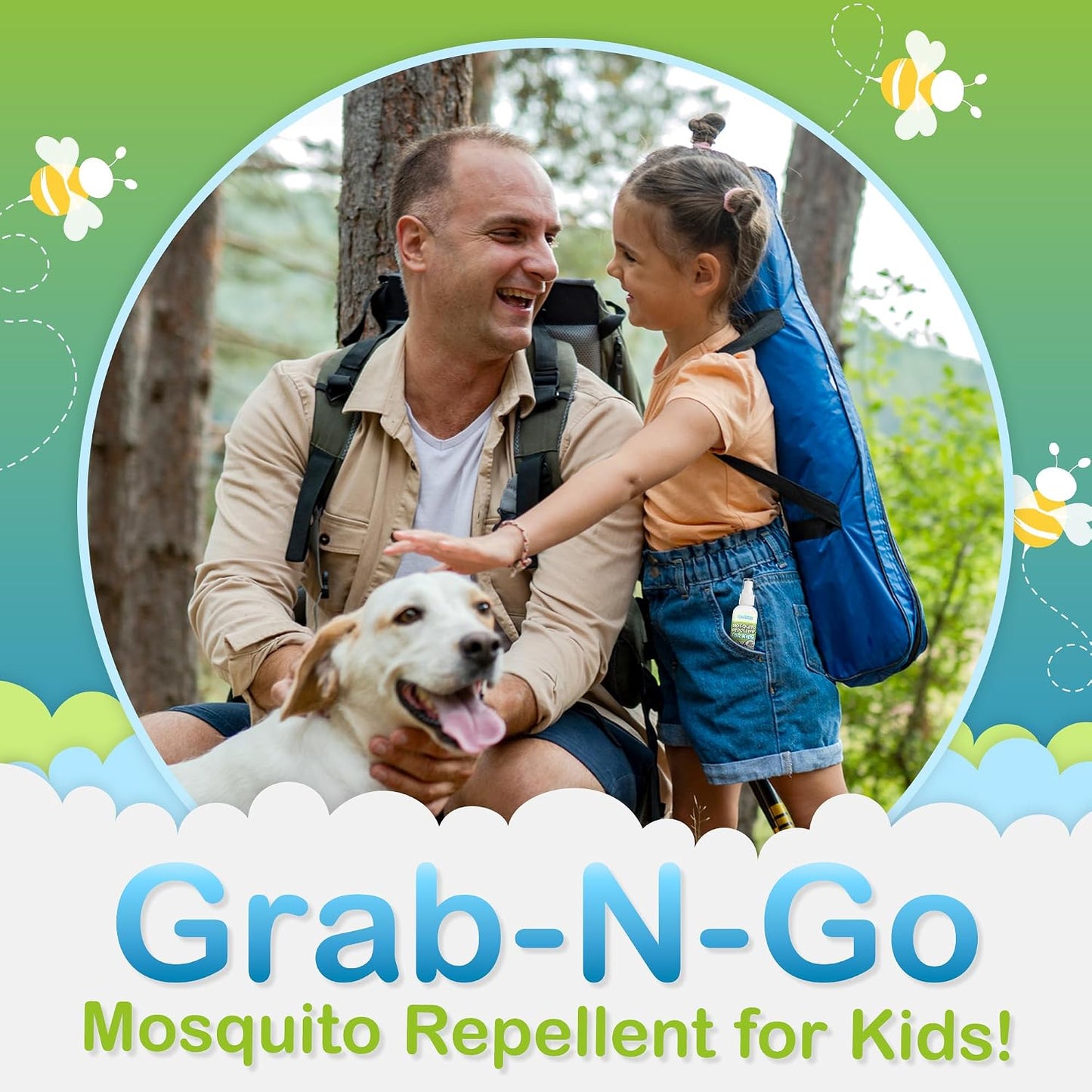 Repelente mosquitos niños sin DEET 6oz aire libre
