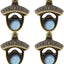 Abrebotellas magnéticos bronce antiguo pared pack 4