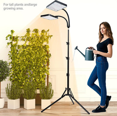 Luz cultivo 50W soporte espectro completo para plantas interiores