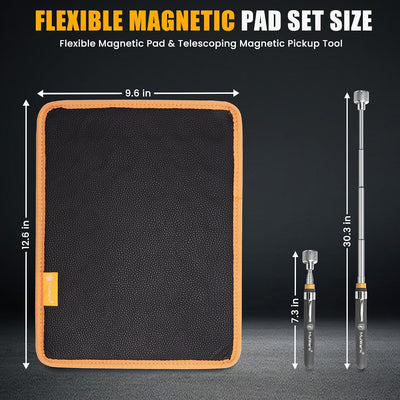 Matriz magnética 25lb 12.8x9.8pulg tornillos arandelas
