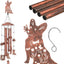 Campanillas de viento Corgi para exteriores decoración metal