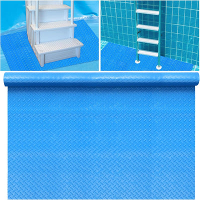 Alfombra antiderrap escalera piscina 24x36pulg azul