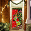 Decoración puerta Navidad 6x3ft bandera cuadrícula búfalo