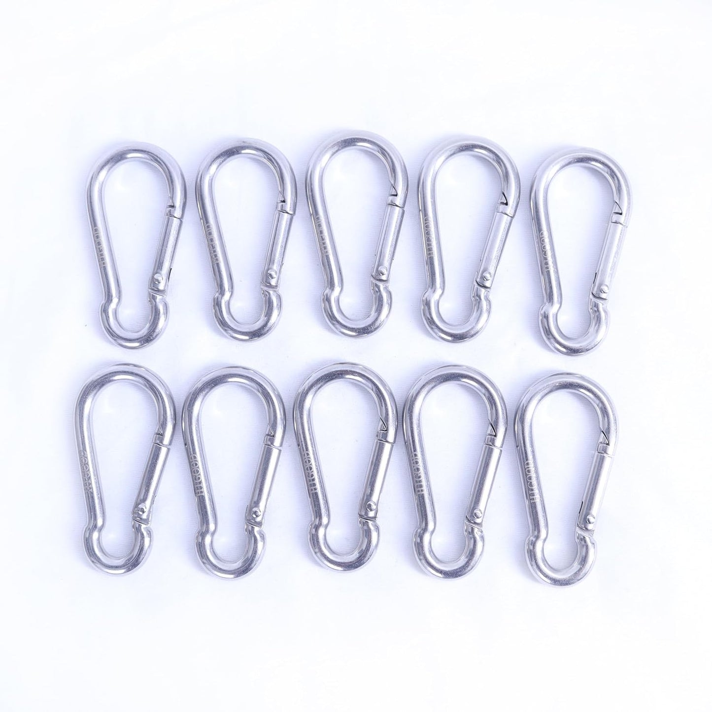 Gancho resorte acero inox 304 10uds