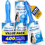 Juego 400 hojas rodillo pegajoso para pelusas mascotas set 4