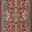 Alfombra pasillo 2'6x10' color rojo y azul diseño oriental