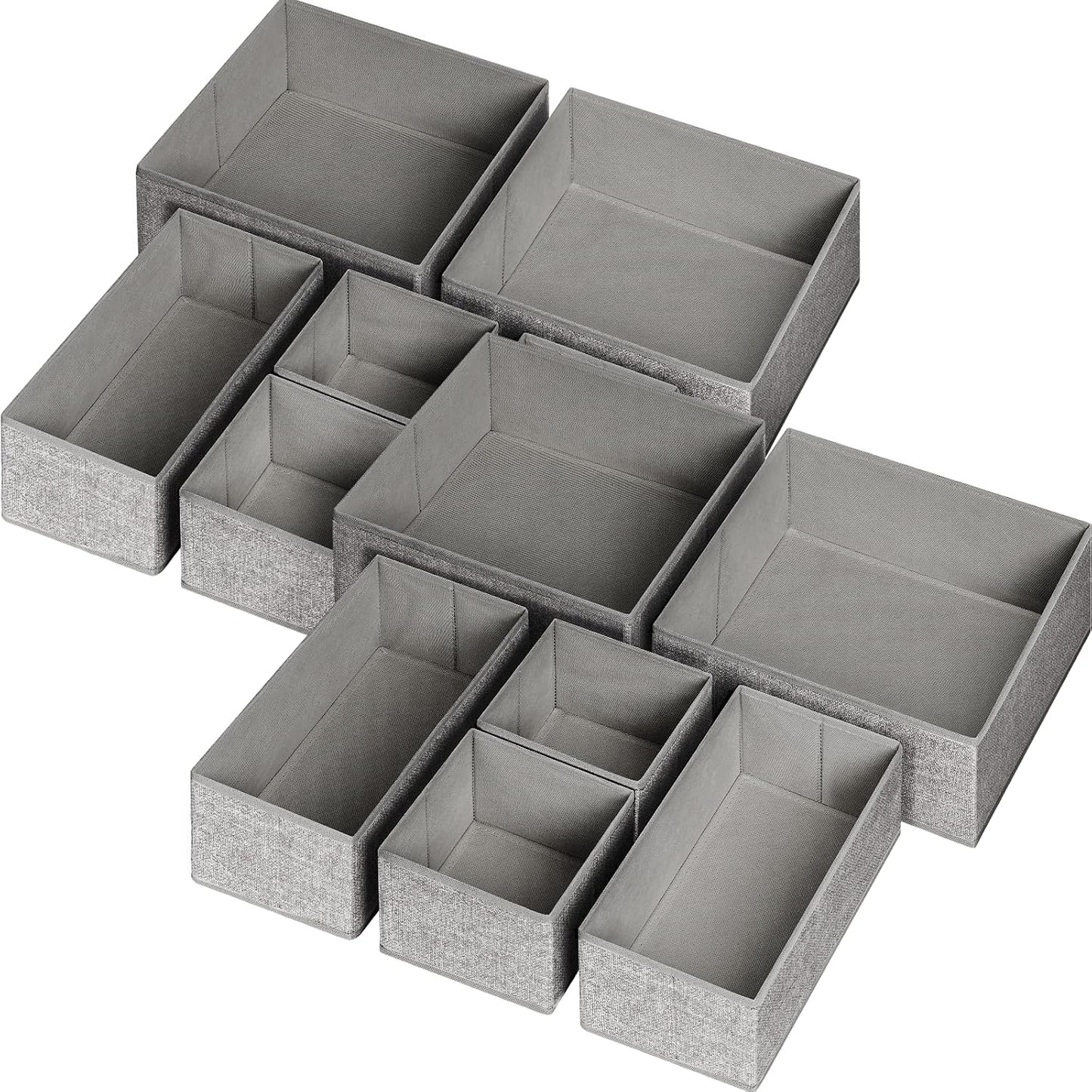 12 Organizadores cajones tela plegable dormitorio