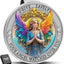 Clip visera ángel guardián relieve 3D colorido regalo conductor