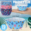 Forros Hawaianos Cupcakes Tazas Papel Azules Fiesta Playa