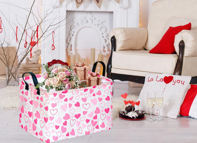 Cesta regalo vacía con asas para niñas y mujeres