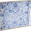 Bandeja servir plástico 15.75x11.81pulg estilo porcelana china