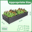 Kit cama jardín elevada metal 6x2ft caja maceta resistente