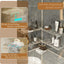 Organiz. ducha 2 Pzas estante flotante transparente