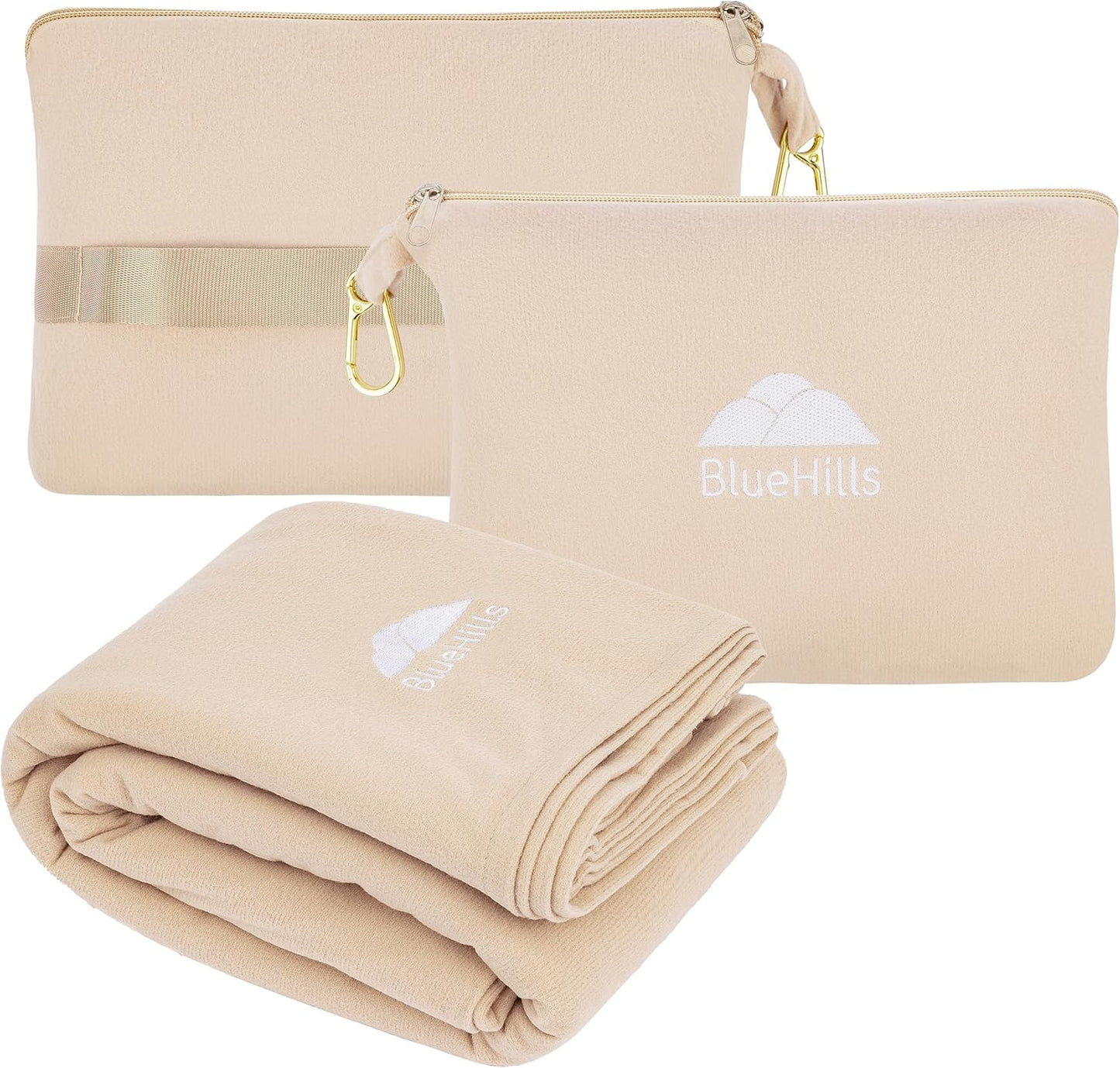 Manta viaje suave 70x56" color beige