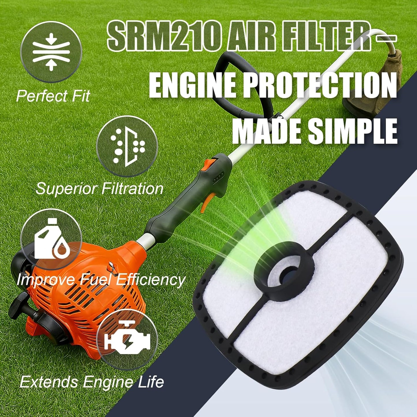Kit realimentación filtro aire Echo SRM210 SRM225 GT2000