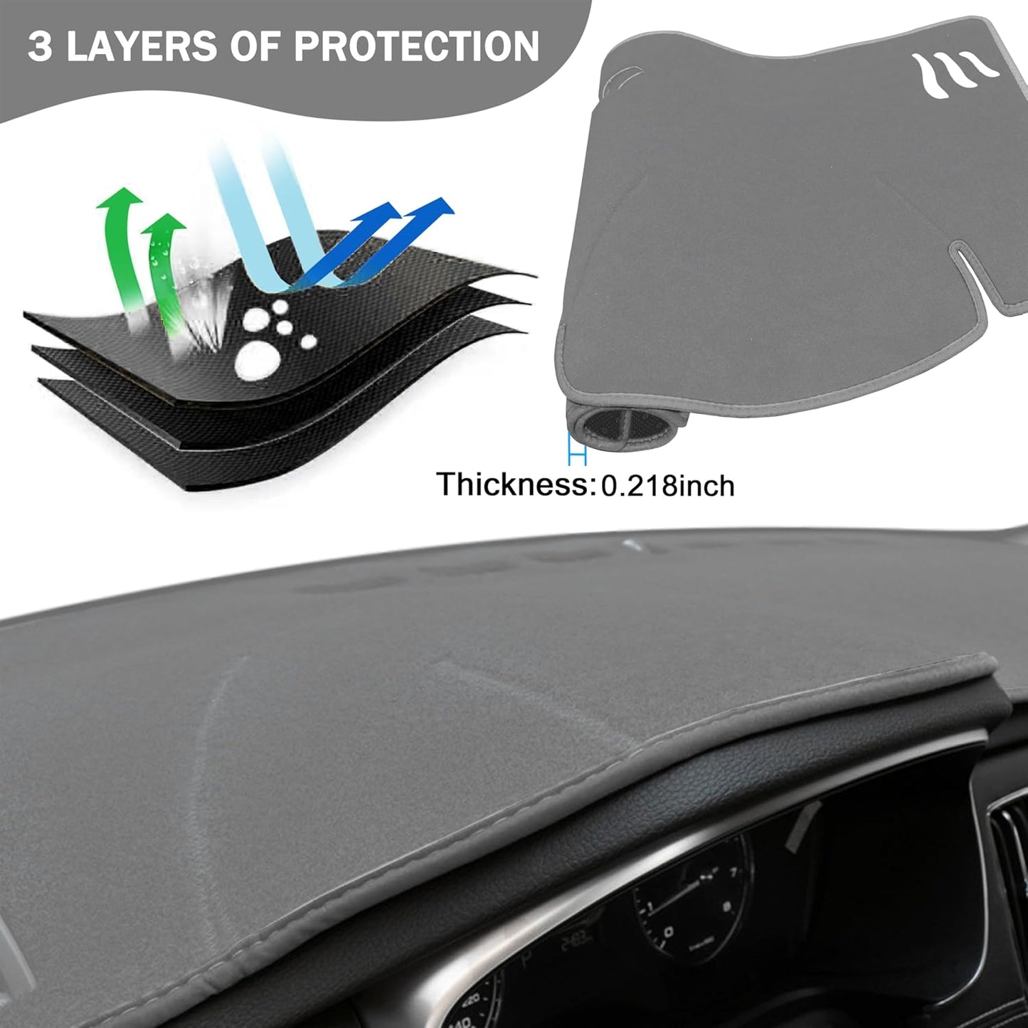 Cubierta tablero Toyota Camry 25-26 antideslumbrante