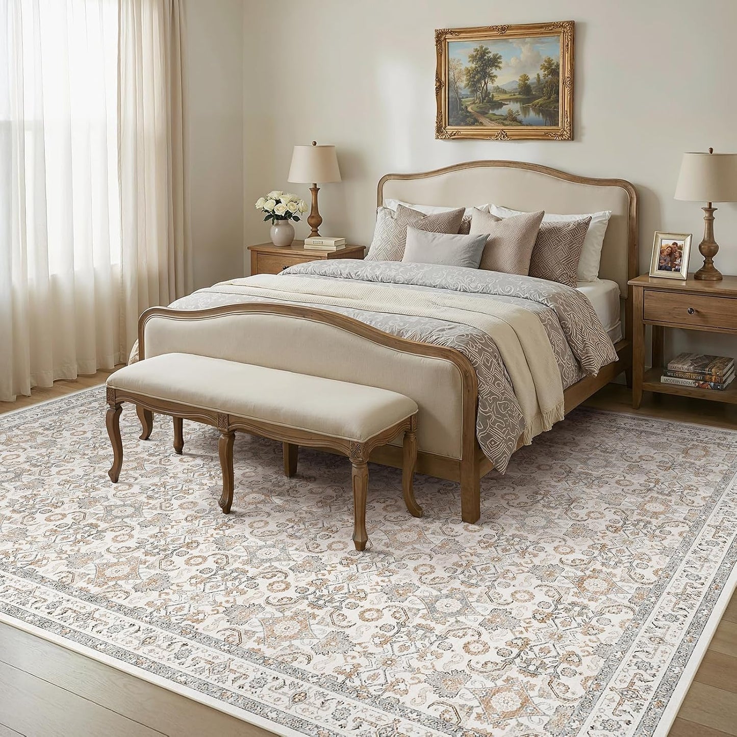 Alfombra 9x12 lavable antiderrap vintage