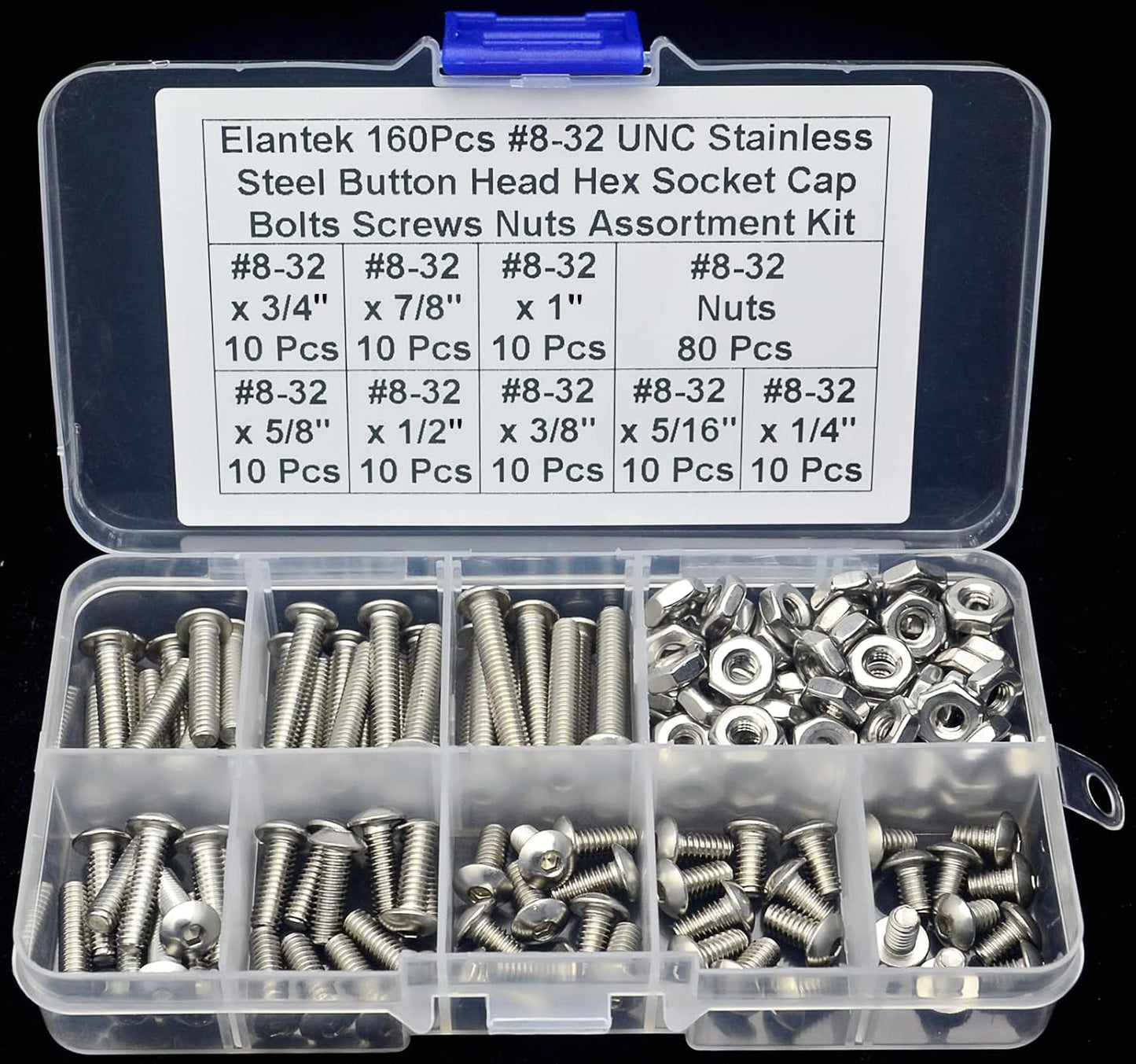 Kit tornillos acero inox 304 cabeza botón