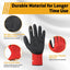 Guantes trabajo látex arrugado antideslizante hombre mujer