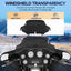 Parabrisas negro 8pulg para Harley Davidson Touring 96-13