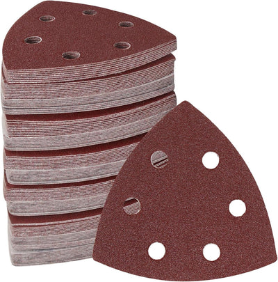 Almohadillas lija triangular 80 granos 3.54pulg