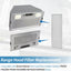 Filtro campana extractora Broan PM250 PM390 aluminio
