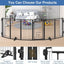 Puerta metal para perros y gatos extra ancha plegable 36"