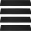 4 Alfombrillas Goma Negras 6x24pulg Antiderrap Bar