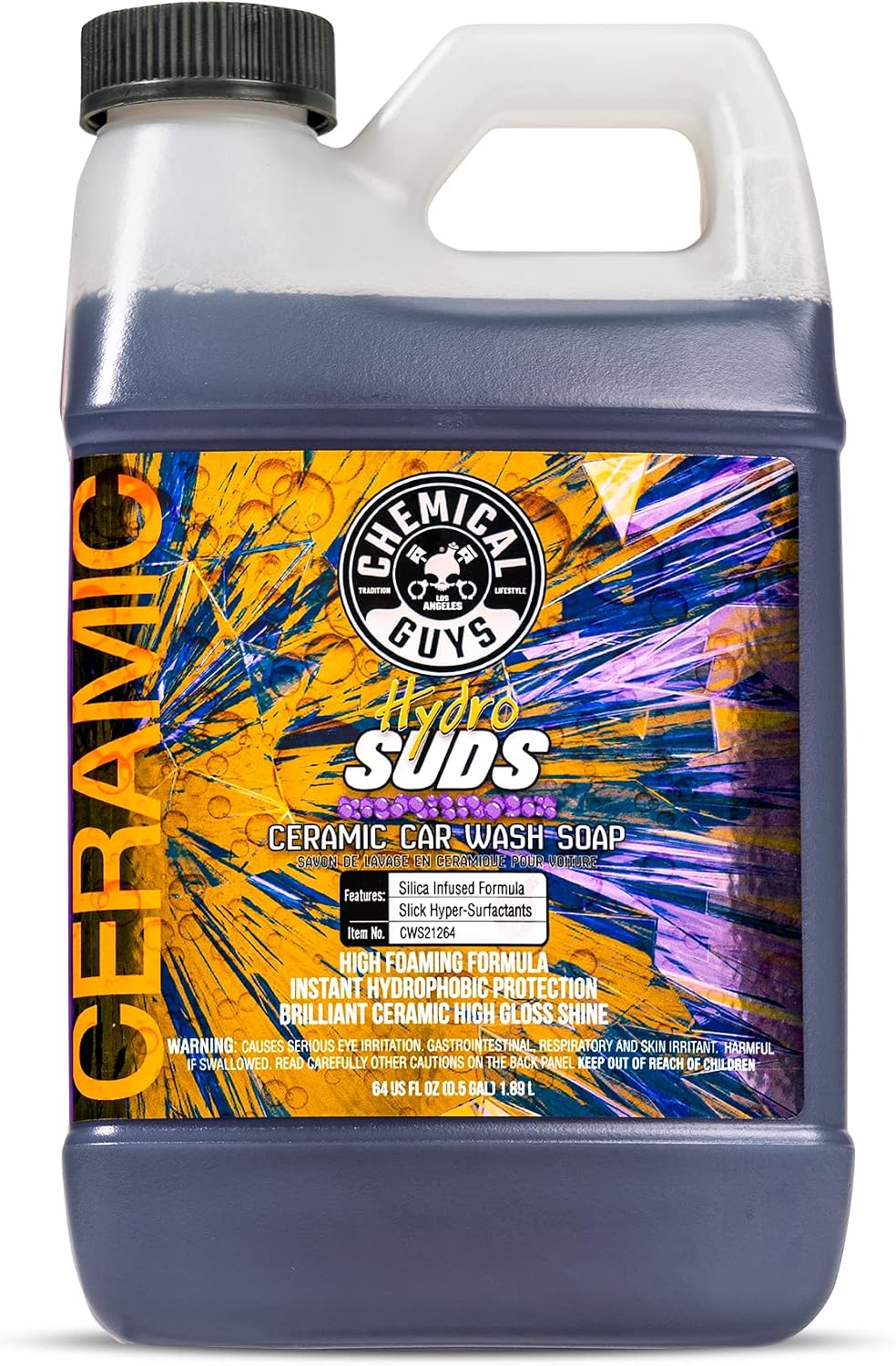 Jabón cerámico alta espuma para autos 64oz aroma bayas