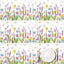 6 Manteles Tulipán Lavanda 11x16pulg Plástico Floral Boda Fiesta