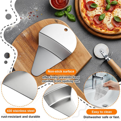 2 Espátulas Acero Inox para Tartas Postres