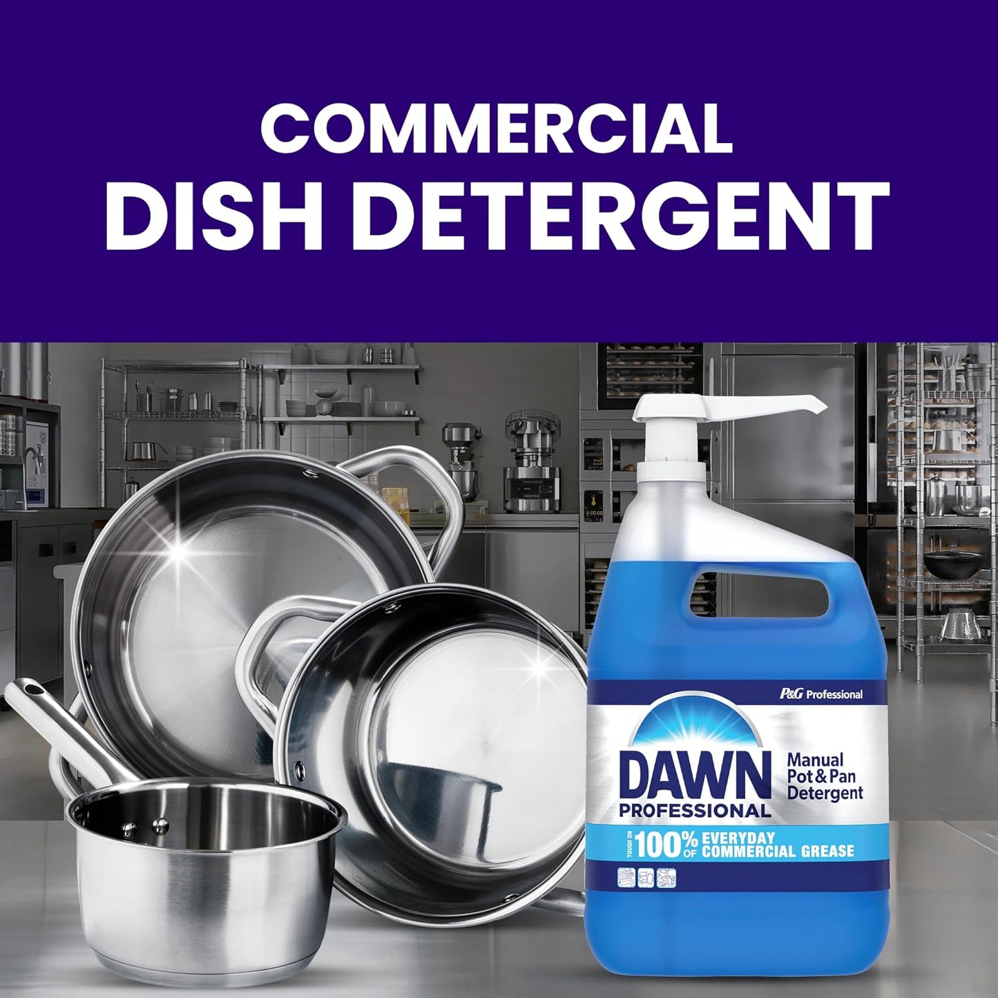 Detergente desengrasante para lavavajillas 1gal 4uds