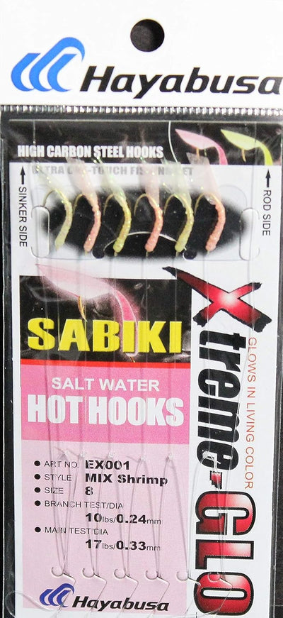Lure Sabiki Xtremeglo 8 brilla colores vivos