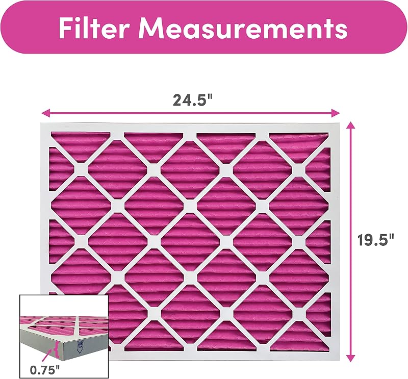 Filtro aire MERV 8 para mascotas 20x25"