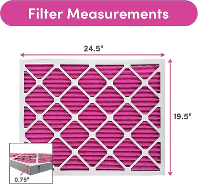 Filtro aire MERV 8 para mascotas 20x25"