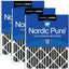 Filtros aire horno MERV 12 plisados carbono 3 Pzas
