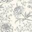 Papel tapiz floral blanco 17.5x354pulg dormitorio baño