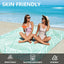 Manta playa impermeable secado rápido 79x83pulg color cian