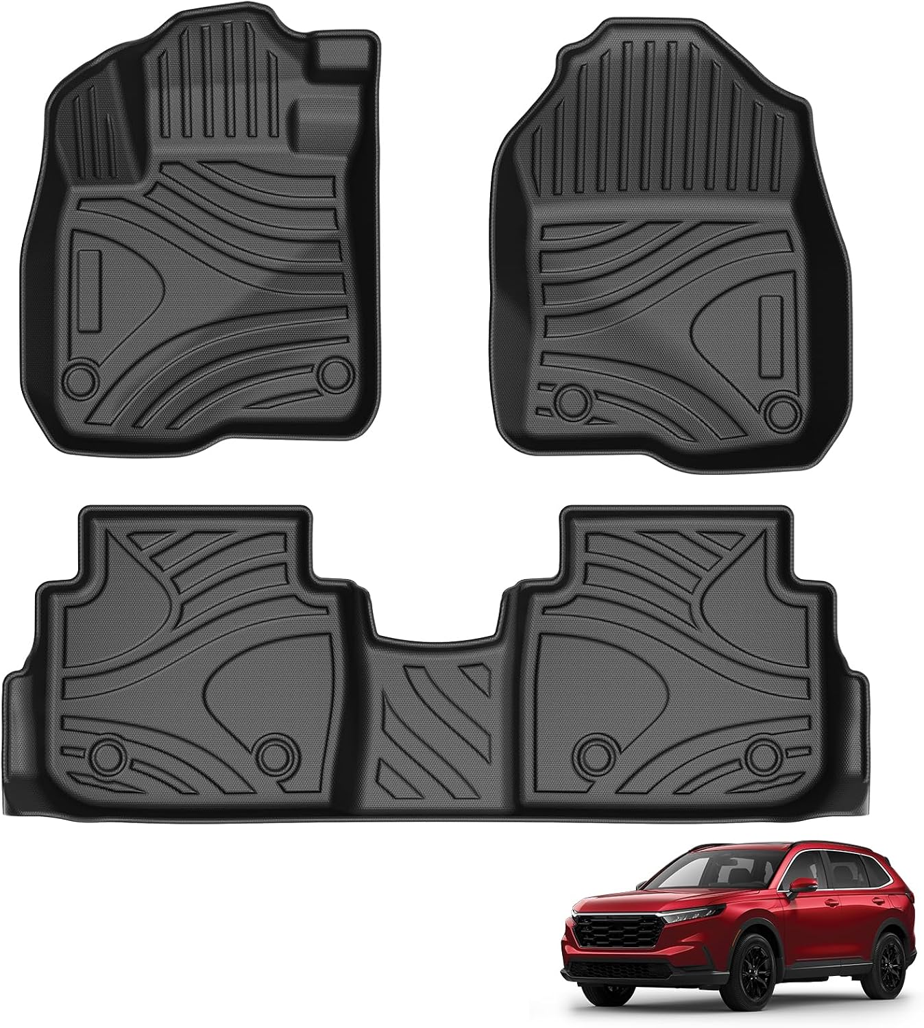 Alfombras Honda CR-V 23-26 3D antiderrap negro
