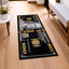 Alfombra pasillo 2x4ft 100 billetes negro antiderrap