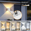 Aplique pared cuadrado blanco mate 20W 3000K-6500K IP65 ETL