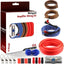 Kit cableado audio auto 17pies CCA 0AWG soporte fusible 100A