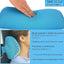 Almohada reposacabezas malla 3D elástica tumbona spa azul
