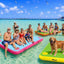 Plataforma flotante inflable antiderrap para adultos