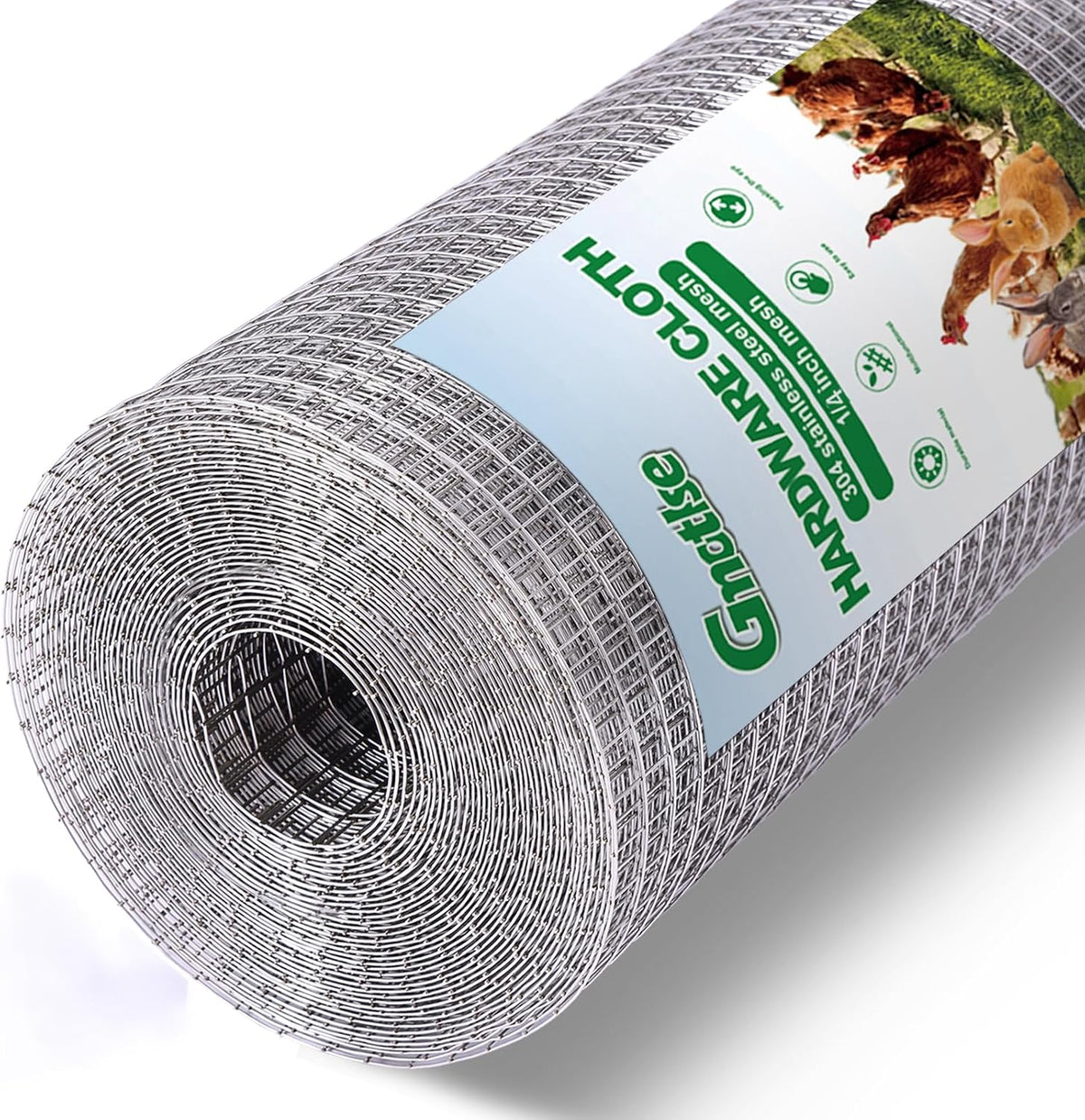 Malla alambre 1/4pulg 23 calibre acero inox 20x33ft