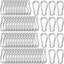 60 Pzas Mosquetón M8 3" Acero Galvanizado Resistentes